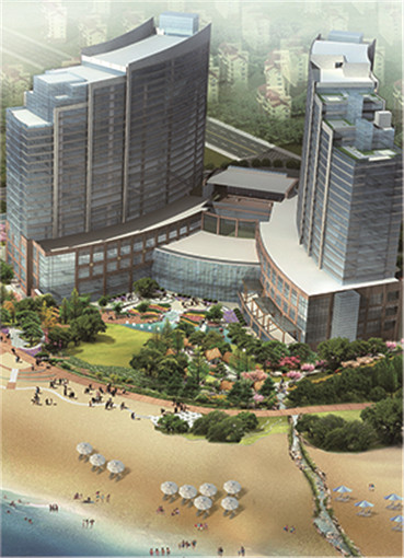 青岛鲁商凯悦酒店景观设计